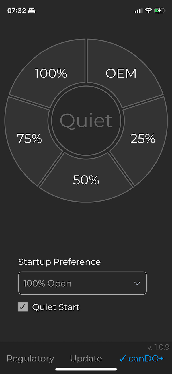 Valve Controller app screen 1