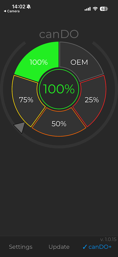 Valve Controller app screen 1