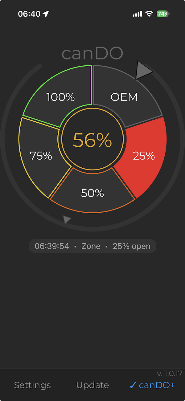 Valve Controller app screen 8
